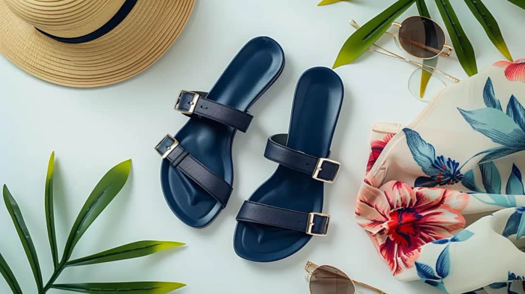 Granatowe sandały damskie - jak można je dobierać i stylizować?