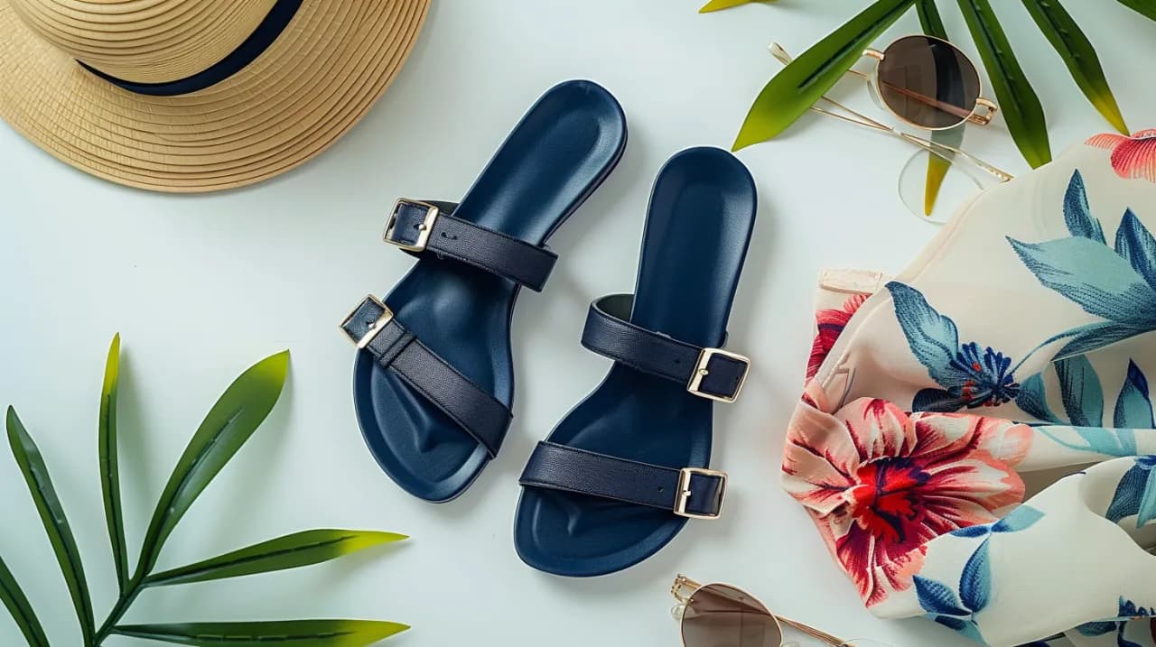 Granatowe sandały damskie - jak można je dobierać i stylizować?