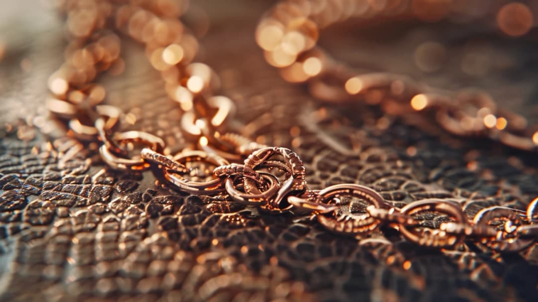 Miedziany łańcuszek: wyjątkowy dodatek do każdej stylizacji