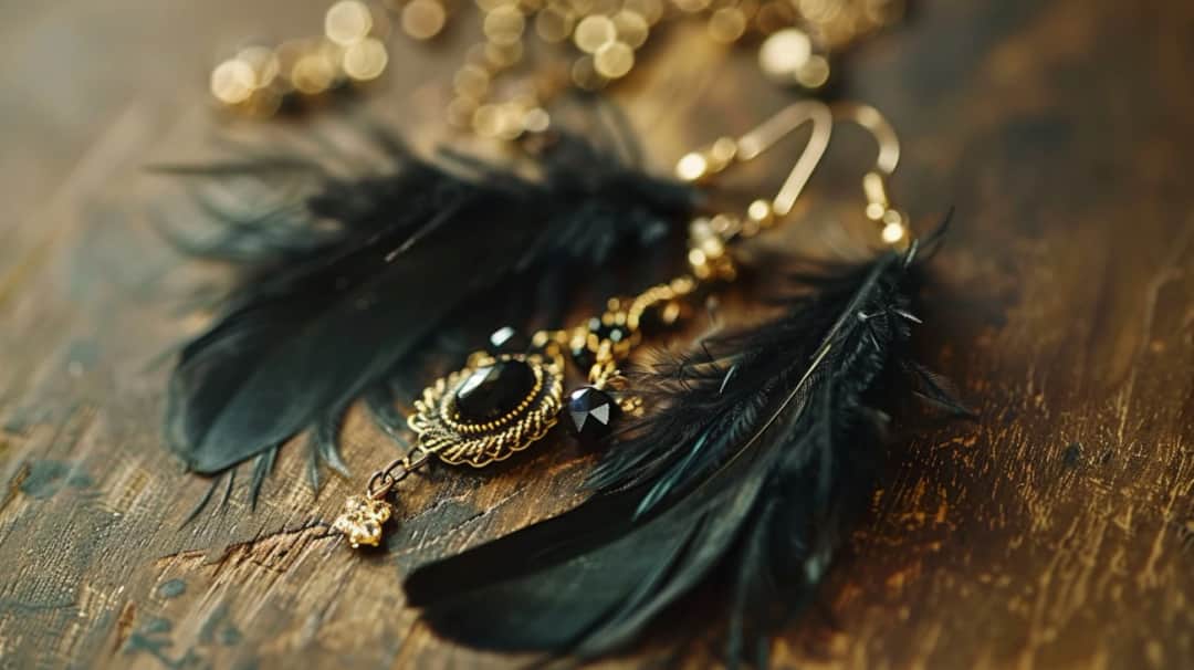 Kolczyki czarne pióra: dodaj odrobinę tajemniczości swojemu lookowi