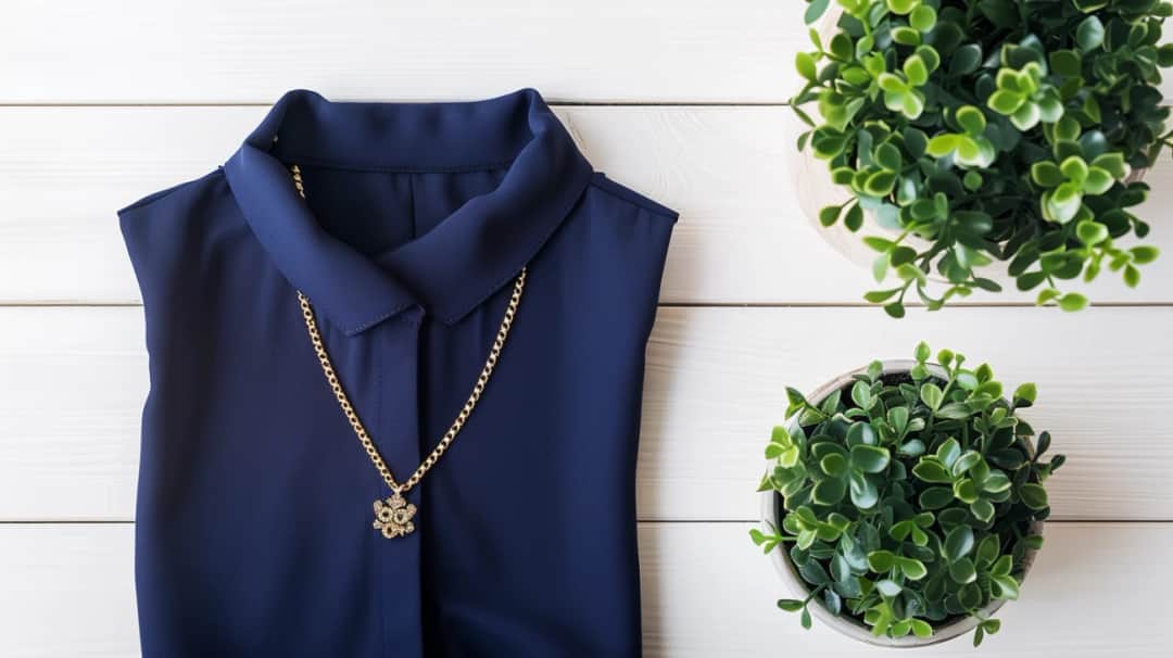 Granatowa bluzka z krótkim rękawem: klasyka w nowoczesnym wydaniu