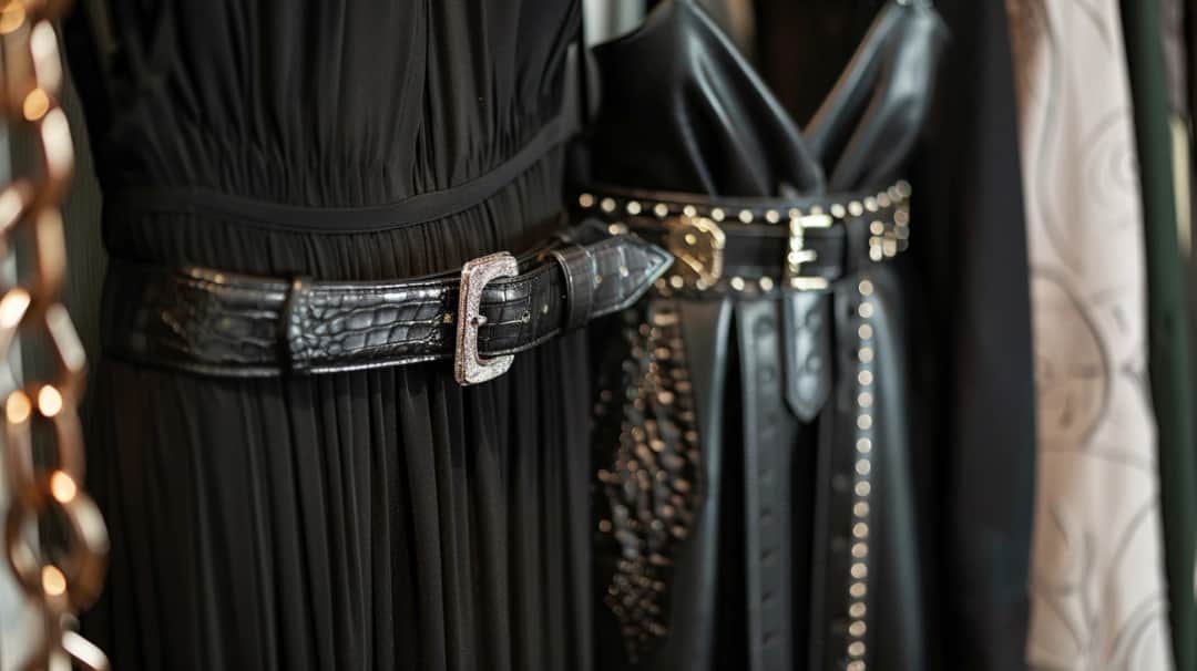 Pasek do czarnej sukienki: podkreśl swoją sylwetkę w talii