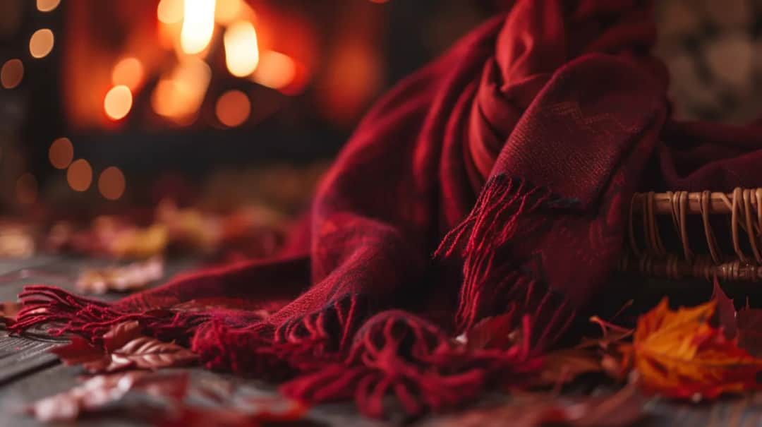 Bordowy szalik: Oto dodatek, który ożywi każdą stylizację jesienią