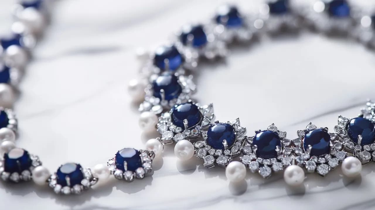 Granatowy naszyjnik - elegancki akcent do każdej Twojej stylizacji