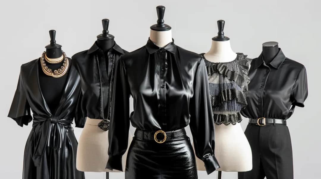 Czarna satynowa bluzka: Jak nosić ją na 5 sposobów? Odkrywamy to!