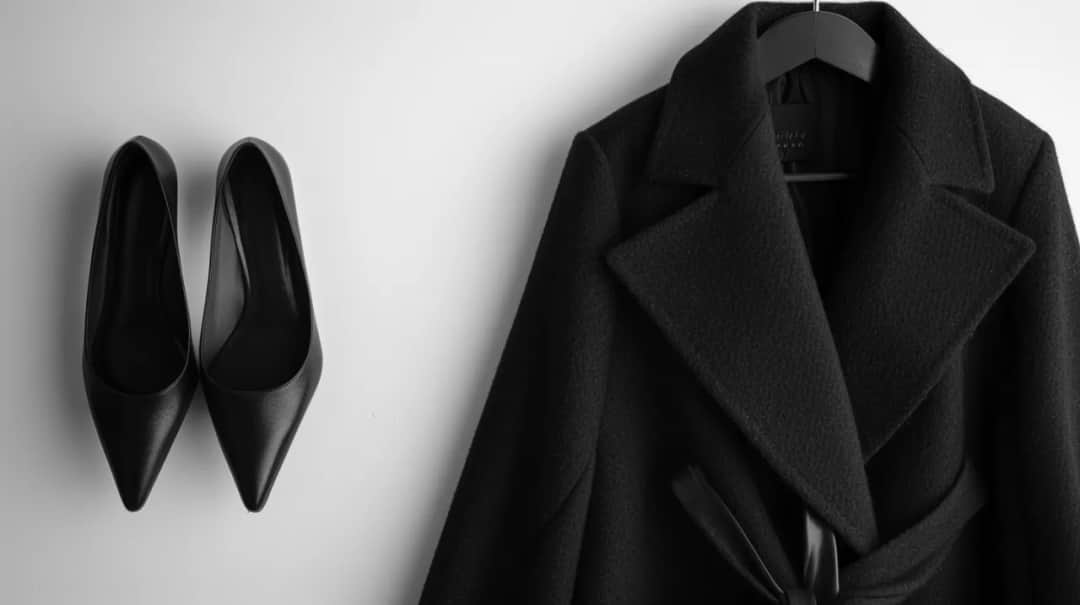 Czarny wiązany płaszcz: Dlaczego to must-have sezonu? Odkrywamy