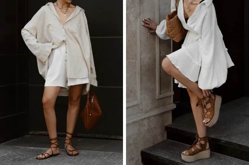 Brązowe sandały na koturnie: hit czy kit? Przewodnik po trendach!