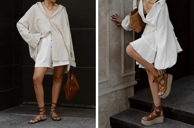 Brązowe sandały na koturnie: hit czy kit? Przewodnik po trendach!