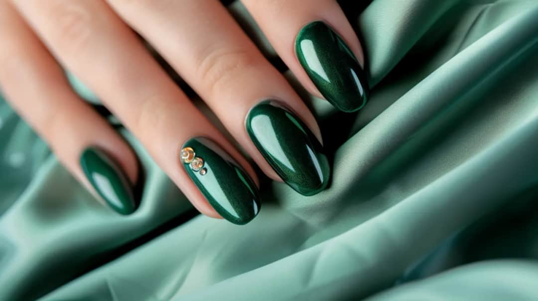 Hybryda butelkowa zieleń - modny kolor paznokci na każdą okazję